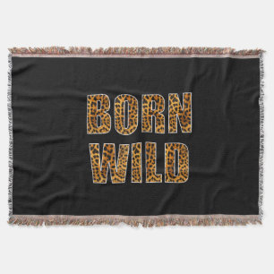 Geboren Wild Cheetah Tiger Lion Animal Print Leopa Decke