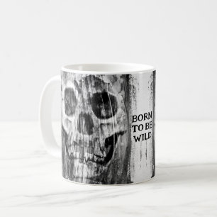 Geboren Wild zu sein. Abgewetzt Kaffeetasse