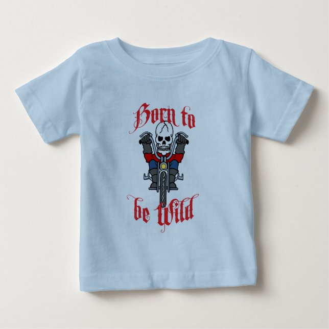 Geboren, wild zu sein baby t-shirt (Vorderseite)