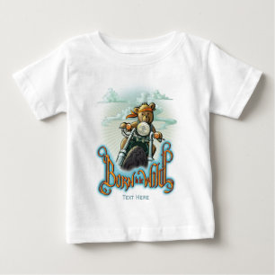 Geboren, wild zu sein baby t-shirt