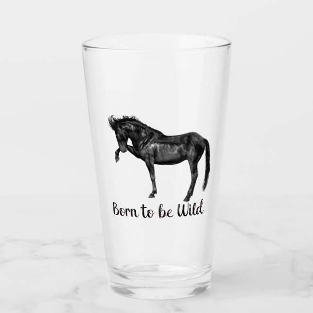 Geboren, wild zu sein glas (Vorderseite)