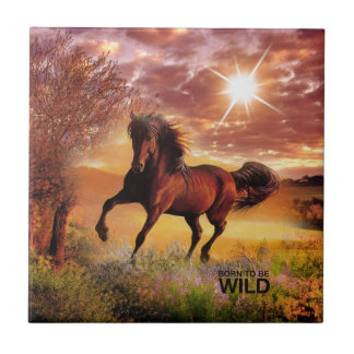 Geboren, wild zu sein und zu laufen fliese