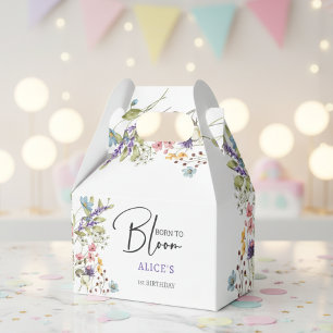 Geboren, wilde Blume zu blühen Kindergeburtstag Geschenkschachtel