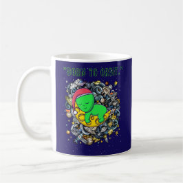 geboren zu Alien im Orbit schlafend Kaffeetasse