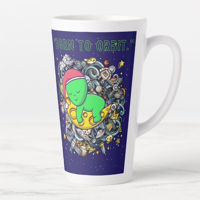 geboren zu Alien im Orbit schlafend Milchtasse (Rechts)