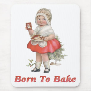 Geboren zu backen mousepad