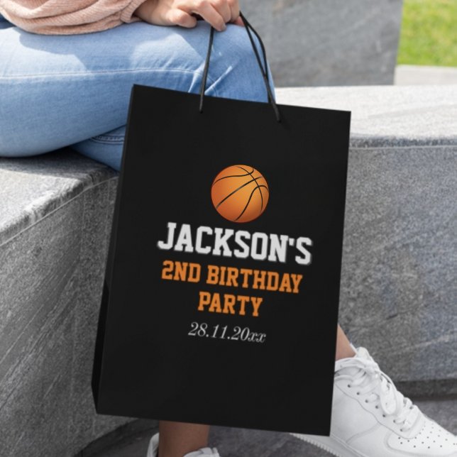 Geboren zu Ball Basketball Kindergeburtstag Mittlere Geschenktüte (Von Creator hochgeladen)