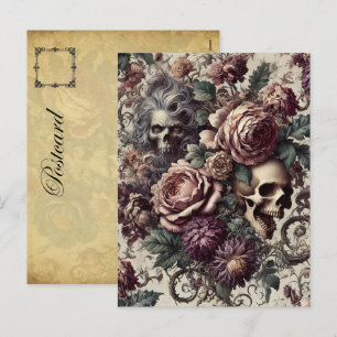 Geboren zu blühen - Gotisch Viktorianisch Feiertagspostkarte