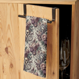 Geboren zu blühen - Gotisch Viktorianisch Geschirrtuch