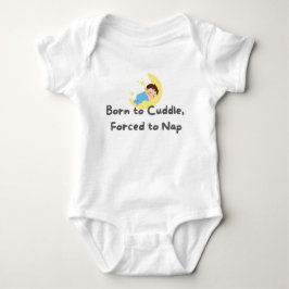 👶 "Geboren zu Cuddle, gezwungen zum Schlafen" Bab Baby Strampler