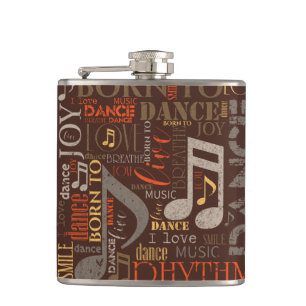 Geboren zu Dance Brown ID277 Flachmann