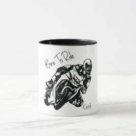 Geboren zu fahren Personalisierter Name Tasse