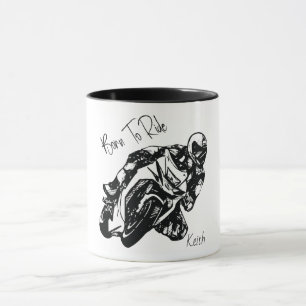 Geboren zu fahren Personalisierter Name Tasse