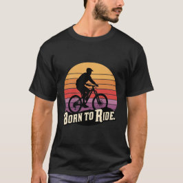 Geboren zu fahren - Retro-Radfahrer T-Shirt