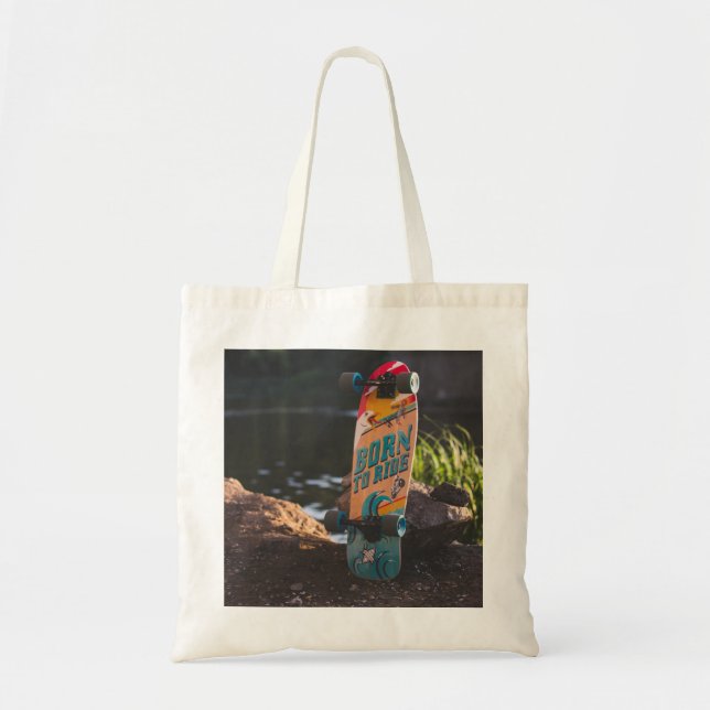 Geboren zu fahrende Skateboard Tragetasche (Vorne)