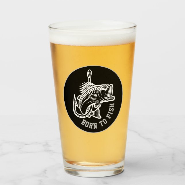 Geboren zu fischen glas (Vorne (Gefüllt))