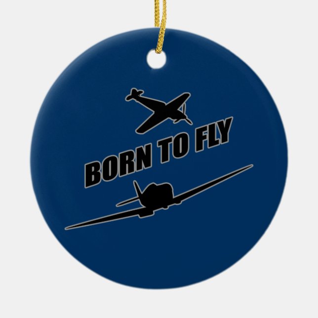 Geboren zu fliegen keramikornament (Vorne)