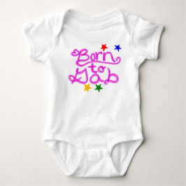 Geboren zu Gab Stars Pink Heart Baby Girl Baby Strampler