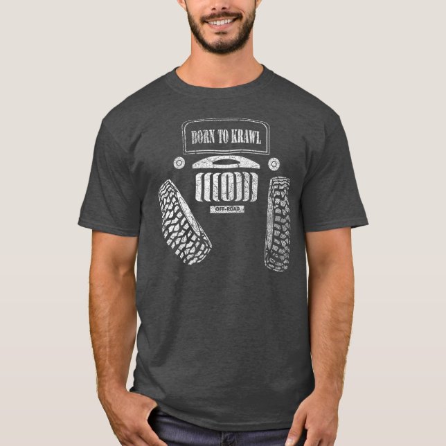 Geboren zu Krawl OffRoad RC Rock Crawler 4x4 Big T-Shirt (Vorderseite)
