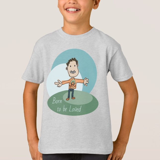 Geboren zu lieben T-Shirt (Vorderseite)