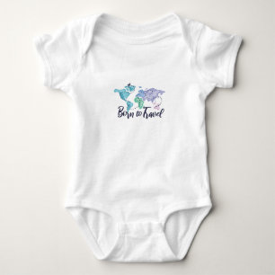 GEBOREN ZU REISEN BABY STRAMPLER
