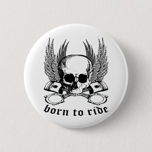 Geboren zu reiten button (Vorderseite)