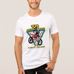 Geboren zu Rennen Keine Grenzen, nur Geschwindig Tri-Blend Shirt