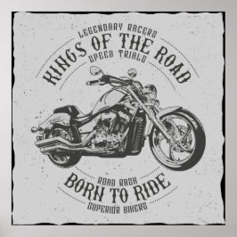 Geboren zu Ride Wallart Poster