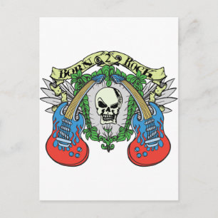 Geboren zu Rock Postkarte