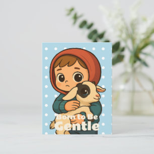 Geboren zu sein - Sweet Lamb & Child Postkarte