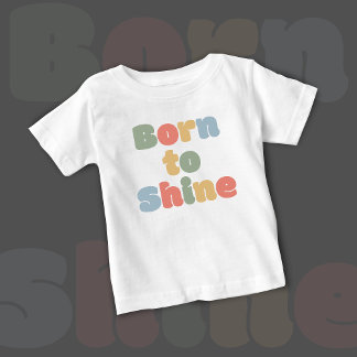 Geboren zu Shine - Baby-T - Shirt | DP7Art