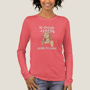 ✨ Geboren zu Shine   Minimalistischer K-Pop Star T Tri-Blend Shirt