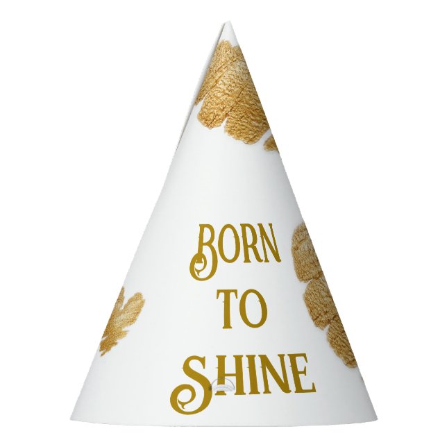 Geboren zu Shine White Party Hats Partyhütchen (Links)