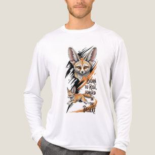 Geboren zu steigern - Fennec Fox Wüste Stärke Illu Tri-Blend Shirt