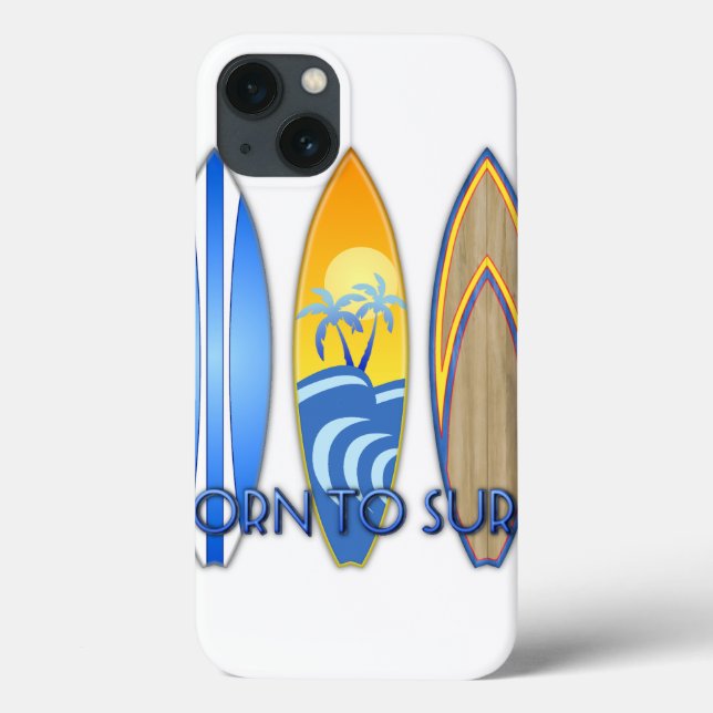 Geboren zu surfen Case-Mate iPhone hülle (Rückseite)