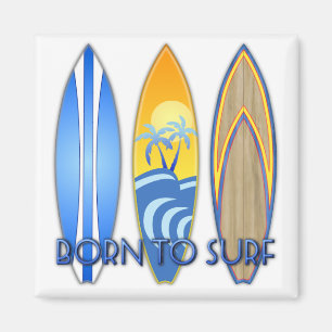 Geboren zu surfen magnet