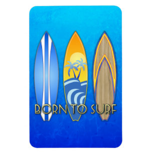 Geboren zu surfen magnet