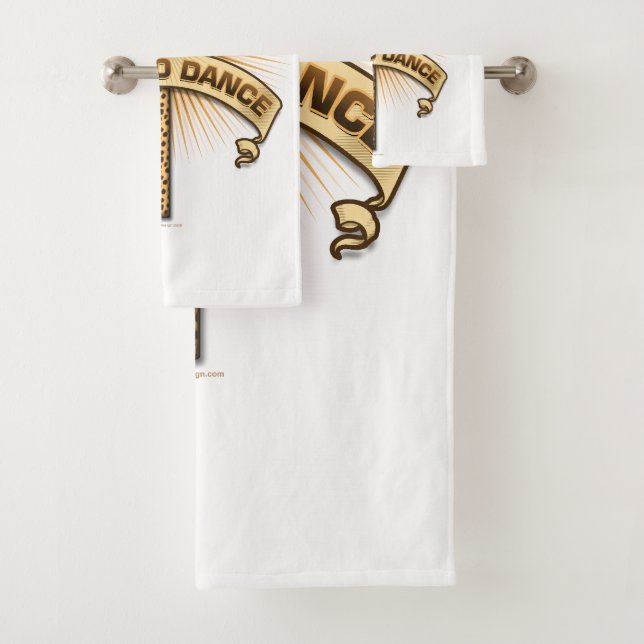 Geboren zu tanzen (Leopard) Badhandtuch Set (Insitu)