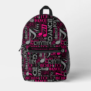 Geboren zu Tanzpink ID277 Bedruckter Rucksack