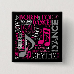 Geboren zu Tanzpink ID277 Button