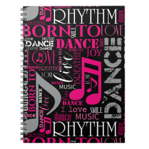 Geboren zu Tanzpink ID277 Notizblock