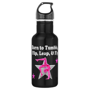 GEBOREN ZU TUMBLE, LEAP UND FLIEGEN GYMNAST TRINKFLASCHE