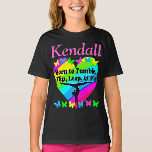 GEBOREN ZU TUMENTIERTEM PERSONALISIERTEN GYMNAST T T-Shirt