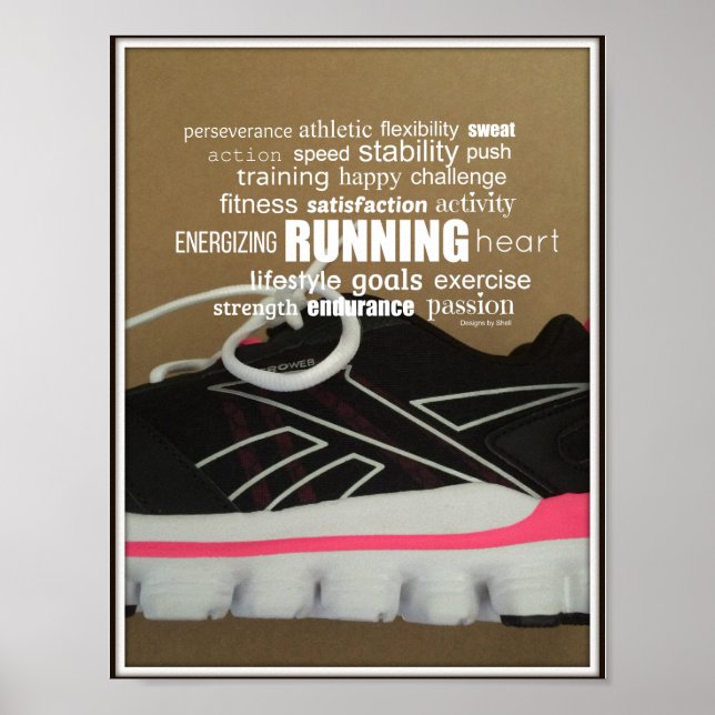 Geboren zum Ausführen von Word Collage Poster (Vorne)