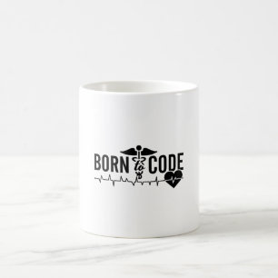 Geboren zum Code des ICD-Codings für Ärztliche Cod Kaffeetasse
