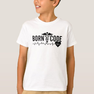 Geboren zum Code des ICD-Codings für Ärztliche Cod T-Shirt