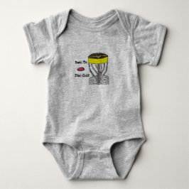 Geboren zum Disc-Golfbaby onsie Körper-Anzug Baby Strampler