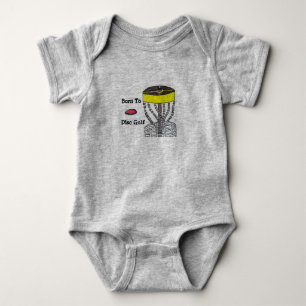 Geboren zum Disc-Golfbaby onsie Körper-Anzug Baby Strampler