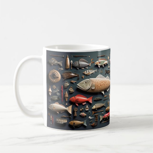Geboren zum Fisch, gezwungen, Tasse zu arbeiten (Links)
