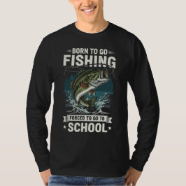 Geboren zum Fisch - zum Schulkäfer gezwungen T-Shirt